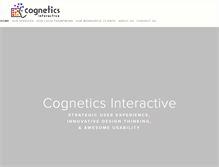 Tablet Screenshot of cognetics.com